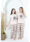 Hepsizen Anne Kız Aile I Love Yoga Pijama Takım Ayrı Ayrı Satılır 50101