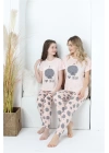 Hepsizen Anne Kız Aile I Love Yoga Pijama Takım Ayrı Ayrı Satılır 50101