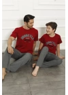 Hepsizen Baba Oğul Kırmızı Aile Pijama Takım Ayrı Ayrı Satılır 50102