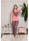 Hepsizen Kadın %100 Pamuk 3lü Sabahlık Pijama Takım 1117