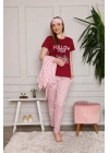 Hepsizen Kadın %100 Pamuk 3lü Sabahlık Pijama Takım 1119