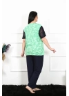 Hepsizen Kadın 5xl-6xl-7xl-8xl Büyük Beden Kısa Kol Pijama Takım 75004