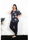 Hepsizen Kadın 5xl-6xl-7xl-8xl Büyük Beden Kısa Kol Pijama Takım 75005