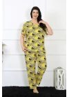 Hepsizen Kadın 5xl-6xl-7xl-8xl Büyük Beden Kısa Kol Pijama Takım 75007