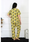 Hepsizen Kadın 5xl-6xl-7xl-8xl Büyük Beden Kısa Kol Pijama Takım 75007