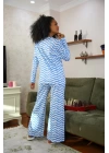 Hepsizen Kadın Penye Bol Paça Pijama Takım 4122