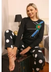 Hepsizen Kadın Uzun Kol Penye Pijama Takım 4176