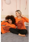 Hepsizen Kadın Uzun Kol Penye Pijama Takım 4177