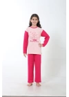 Hepsizen Kız Çocuk Penye Pijama Takım 4503