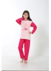 Hepsizen Kız Çocuk Penye Pijama Takım 4503