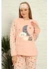 Hepsizen Welsoft Polar Kadın Manşetli Pijama Takımı 8436