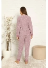 Hepsizen Welsoft Polar Kadın Manşetli Pijama Takımı 8442