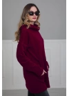 Önden Cepli Polar Sweatshirt,sw-1pl Bordo