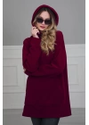 Önden Cepli Polar Sweatshirt,sw-1pl Bordo