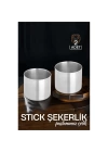 Paslanmaz Çelik Stick Şekerlik 2 li SET 719219