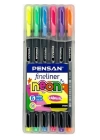 Pensan Fineliner Kalem 6Lı Neon Plastik Kutu