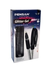 Pensan Glitter Simli Jel Kalem 1 Mm Siyah 12li