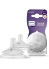 Philips Avent Natural Response 2li Biberon Emziği, 1 Numara, 0 Ay+