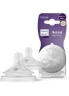 Philips Avent Natural Response 2li Biberon Emziği, 2 Numara, 0 Ay+