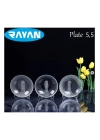 Plate Noktalı 6lı Cam Çerezlik Royaleks-80972