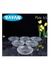 Plate Noktalı 6lı Cam Çerezlik Royaleks-80972