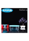 Rayan Kitchen Plastik Kapaklı 14 Cm Saklama Kabı Cam