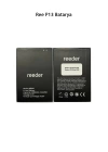 Reeder P13 Telefonlarla Uyumlu Batarya 3800 mAh