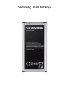 Samsung Galaxy J510 Telefonlarla Uyumlu Batarya 3100 mAh