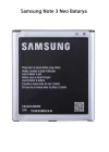 Samsung Note 3 Neo Telefonlarla Uyumlu Batarya 3100 mAh