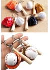 ShopZum Gerçekçi Beyzbol Tasarımlı Şık Anahtarlık Kolye Çanta Süsü Baseball Keychain