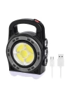 ShopZum HB-6678C LEDLİ 20 WATT 3 KADEMELİ ŞARJ EDİLEBİLİR USB ÇIKIŞLI SOLAR LAMBA