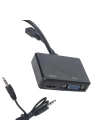 ShopZum PM-19260 HDMI TO VGA + HDMI SPLITTER ÇEVİRİCİ ADAPTÖR