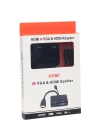 ShopZum PM-19260 HDMI TO VGA + HDMI SPLITTER ÇEVİRİCİ ADAPTÖR