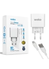 ShopZum  WK-21436 M7 2.1 AMPER ŞARJ BAŞLIK ADAPTÖRÜ + MICRO USB KABLO ShopZum (NO:3)