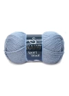 Sport Wool Atkı Bere Ceket Yelek Örgü İpi Yünü No: 11223 Denim Melanj