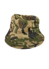 Unisex Kova Şapka Balıkçı Şapka Bucket Hat Kamuflaj Yeşil