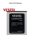 Vestel 5010 Telefonlarla Uyumlu Batarya 2250 mAh