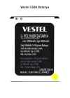 Vestel 5580 Telefonlarla Uyumlu Batarya 3045 mAh