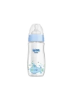 Wee Baby Klasik Geniş Ağızlı Isıya Dayanıklı Cam Biberon 180 ML - Mavi