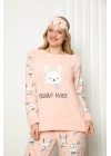 Welsoft Polar Kadın Manşetli Pijama Takımı 8417