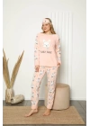 Welsoft Polar Kadın Manşetli Pijama Takımı 8417