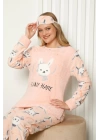 Welsoft Polar Kadın Manşetli Pijama Takımı 8417