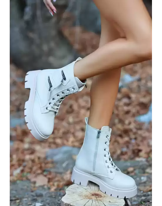 Elina Ten Cilt Bağcıklı Bot