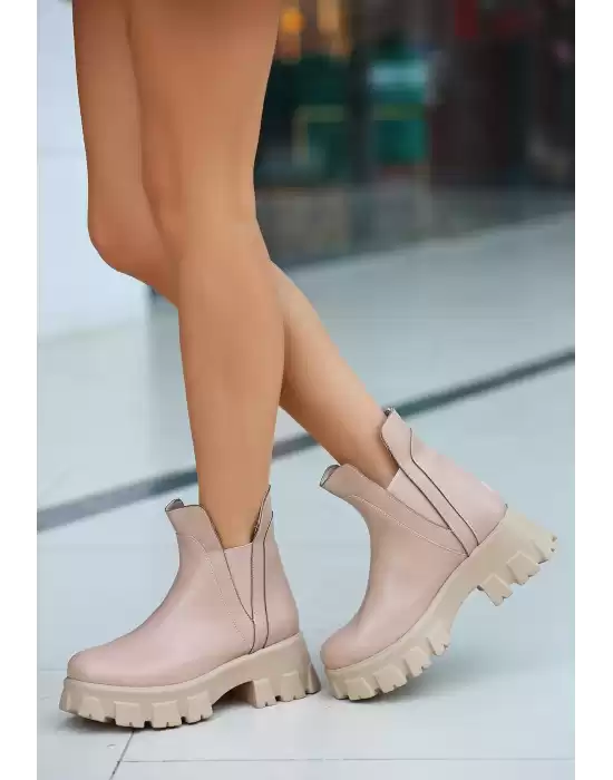 Jati Nude Cilt Dolgu Topuk Bot
