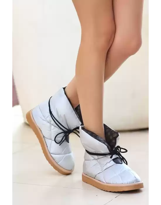 Alina Gri Sten Bağcıklı Kar Botu