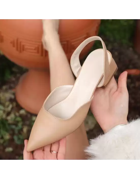 Juma Nude Cilt Topuklu Ayakkabı