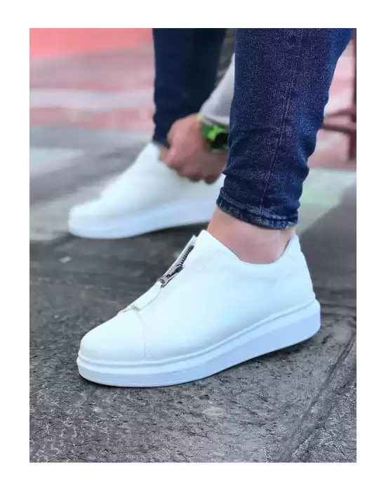 Wg010 Beyaz Cilt Erkek Casual Ayakkabı