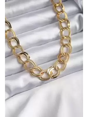 316l Çelik Gold Renk Samanyolu Model Kadın Kolye