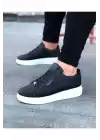 Wagoon WG01 Siyah Delikli Erkek Yüksek Taban Ayakkabı