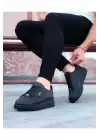 Wagoon WG01 Kömür Delikli Erkek Yüksek Taban Ayakkabı